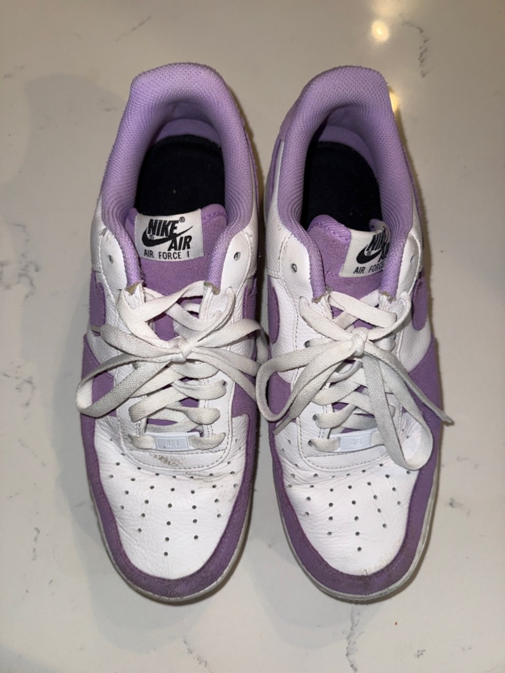 Nike Low Top Sneakers in White and Lavender